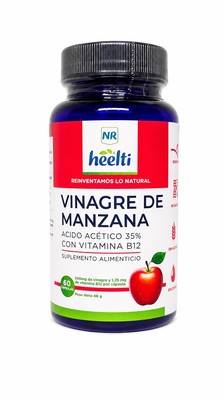 VINAGRE DE MANZANA/ VITAMINA B12 HEELTI 60 CAPSULAS