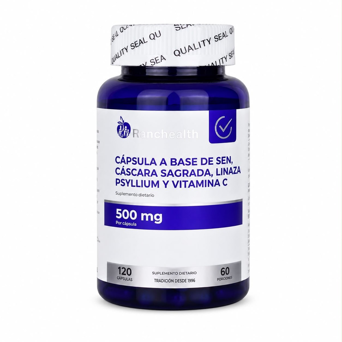 CAPSULA A BASE DE SEN, CÁSCARA SAGRADA, LINAZA PSYLLIUM Y VITAMINA C RH