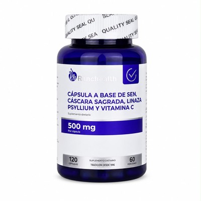 CAPSULA A BASE DE SEN, CÁSCARA SAGRADA, LINAZA PSYLLIUM Y VITAMINA C RH