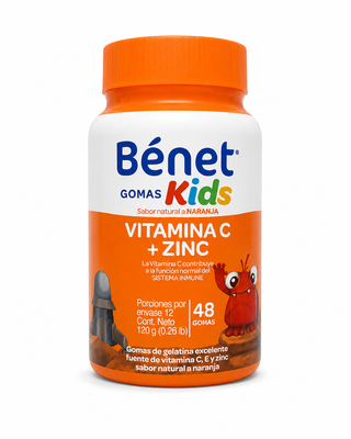 VITAMINA C+ZINC BENET 48 GOMITAS