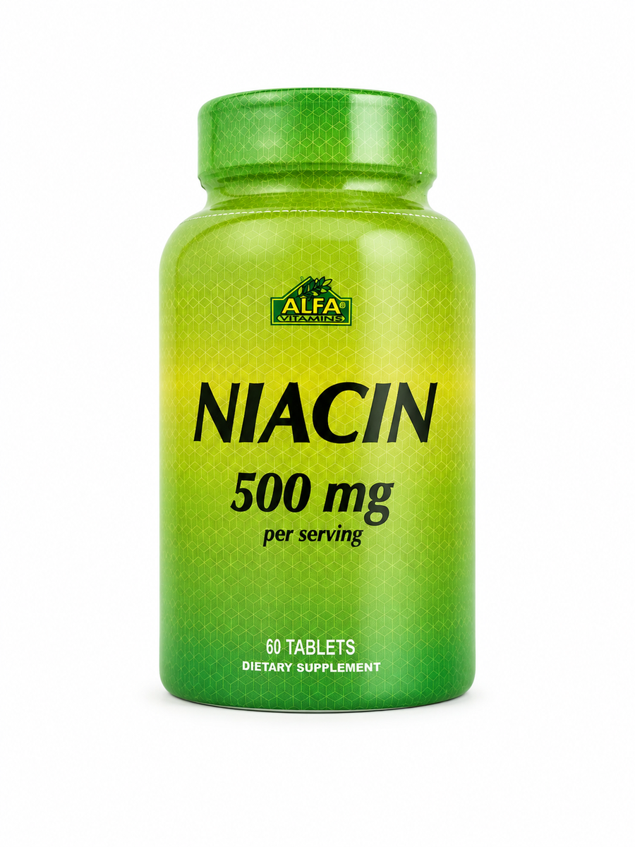 NIACIN 500 MG X 60 TAB ALFA VITAMINAS