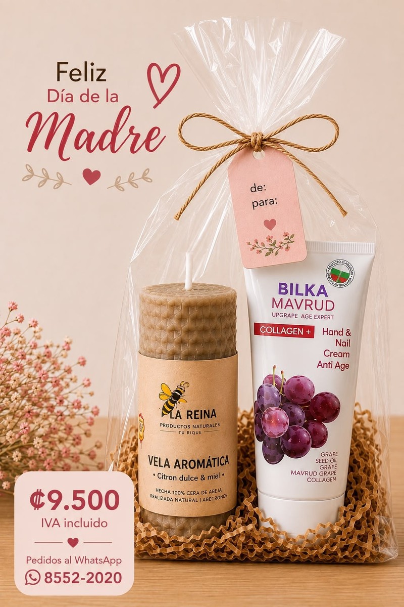 KIT DÍA DE LA MADRE VELA AROMÁTICA Y CREMA DE MANOS