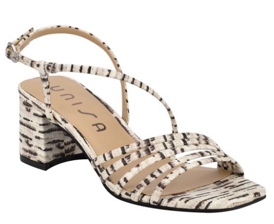 Unisa Kindal Black/White Reptile Print