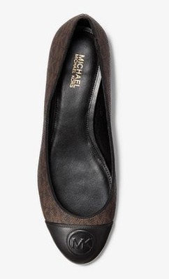 Micheal Kors Dylyn Ballet logo - Brown/black