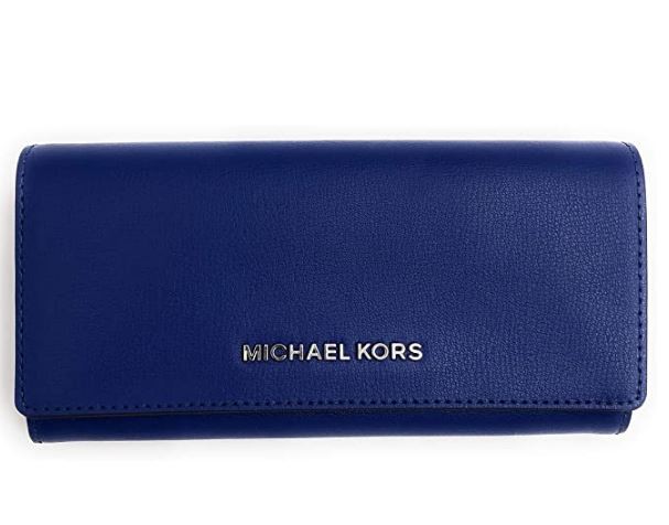 Michael Kors Jet Set Continental Carryall Wallet-Cobalt