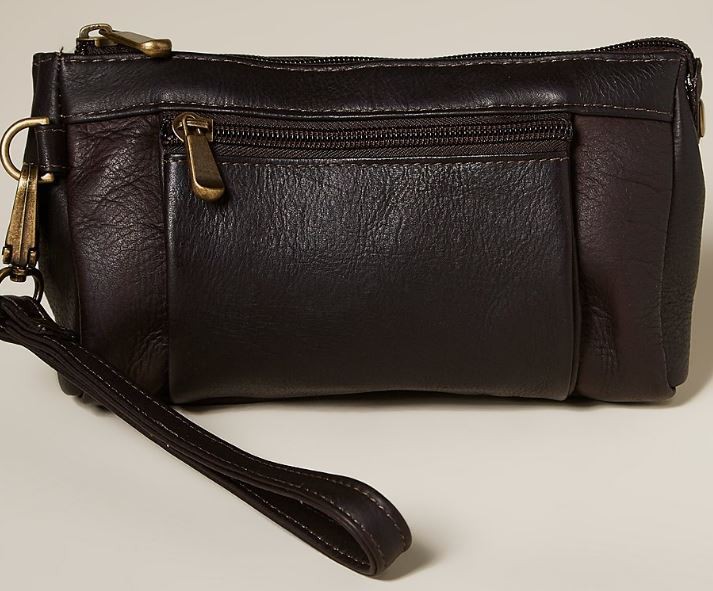 LeDonne Leather Wristlet - Cafe
