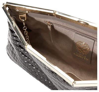 Vince Camuto Leather Clutch black