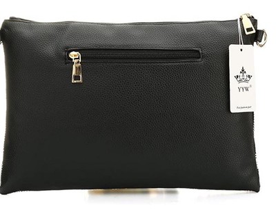 SSMY Oversized Clutch Bag - White/Black