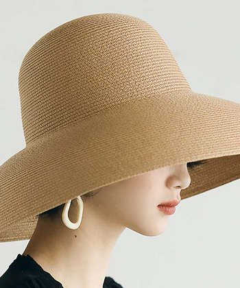 Pasha Khaki Wide-Brim Sunhat