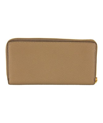 Tory Burch Gray Heron Perry Continental Leather Wallet