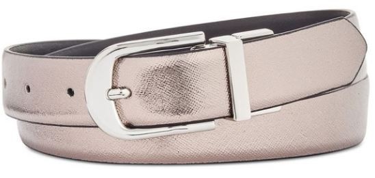 I.N.C. Reversible Belt - Pewter/Black
