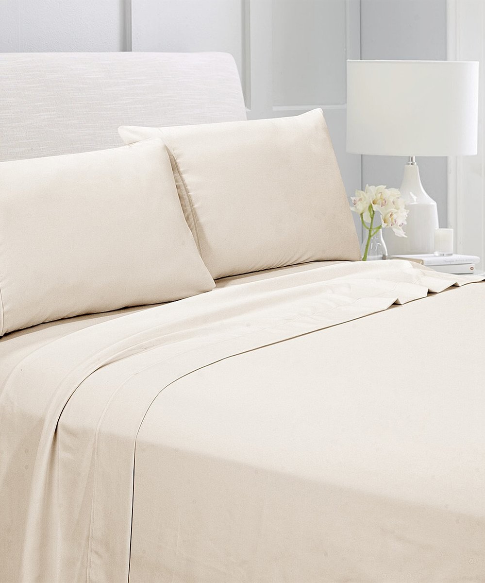 American Home 6pc Microfiber Sheet Set - Beige - King