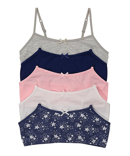 Rene Rofe 5pk Star Training Bralette Set - Medium