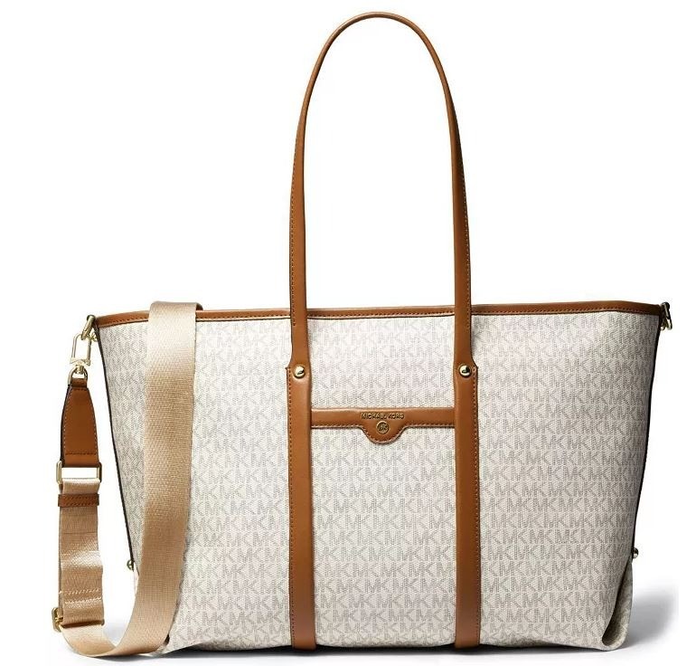 Michael Kors Signature Beck Ex-Large Tote - Vanilla