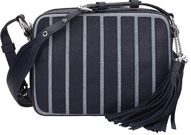 Michael Kors Brooklyn Large Leather Camera Bag - Washed Denim