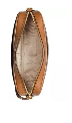 Michael Kors Jet Set EW Charm Camera Crossbody Bag - Brown Multi