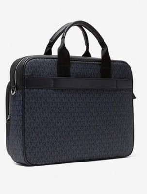 Michael Kors Cooper Logo Utility Briefcase - Admiral/Blue
