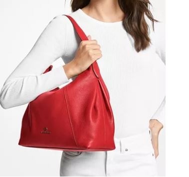 Michael Kors Sienna Medium Convertible Shoulder Bag - Crimson