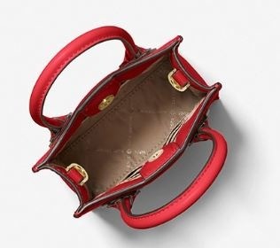 Michael Kors Mercer Ex. Sm Pebbled Leather Crossbody - Flame