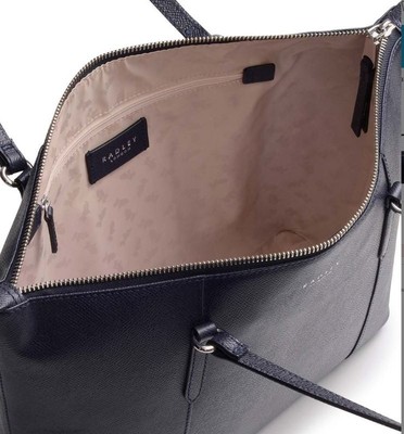 Radley London Ink Angel Street Leather Tote - Navy