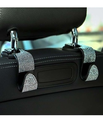 Kalumei Car Seat Headrest Hook Set of 4 - White