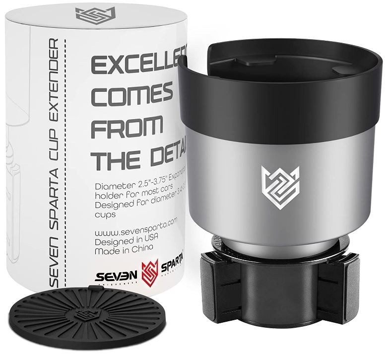 Seven Sparta Expandable Cup Holder -Silver