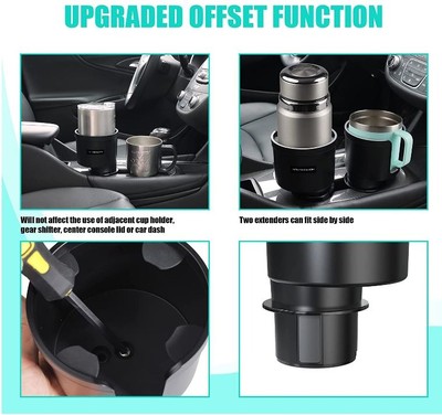 Master Show Upgraded Cup Holder Expander - Black