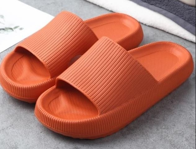 Weekend Cheers Therapeutic Cushion Anti-Slip Slippers - Orange