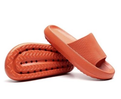 Weekend Cheers Therapeutic Cushion Anti-Slip Slippers - Orange