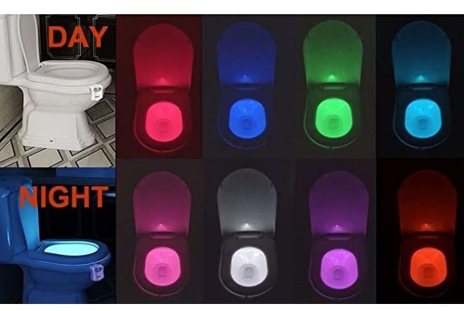 Ausaye Motion Activated 8 color Toilet Light - 2PK