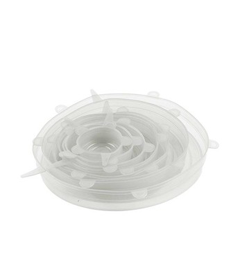 Kate Rui 7pc Round Silicone Stretch Lid Set