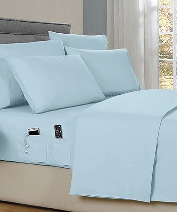 Kathy Ireland Aqua microfiber Smart 6pc Sheet Set