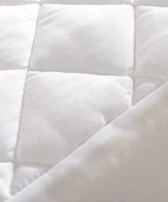Cheer Collection White quilted Waterproof Mattress Pad
