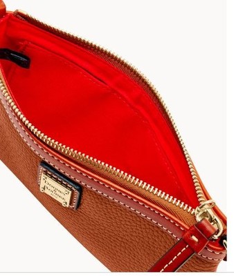 Dooney & Burke Large Slim Wristlet - Caramel