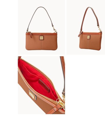 Dooney & Burke Large Slim Wristlet - Caramel
