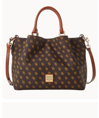 Dooney & Bourke Monogram Gretta Brenna Bag - Brown Tomorrow