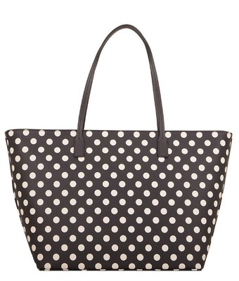 Kate Spade NY Black & White Picture Dot Magareta Tote