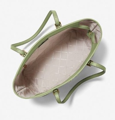 Michael Kors Jet Set Large Saffiano Travel Tote - Light Sage