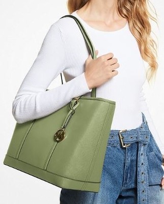 Michael Kors Jet Set Large Saffiano Travel Tote - Light Sage