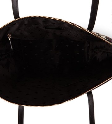 Kate Spade Kitt The Little Better Purple & Cream Plaid Tote