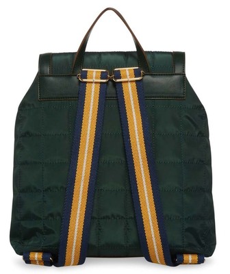 Anne Klein Evergreen & Ochre quilted Backpack