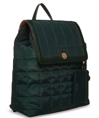 Anne Klein Evergreen & Ochre quilted Backpack