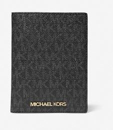 Michael Kors Passport Case & Luggage Tag Set - Black