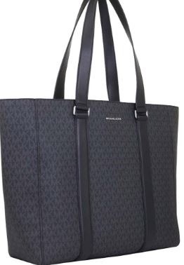 Michael Kors Logo Cooper Ex. Large E.W. Shopper Tote - Black