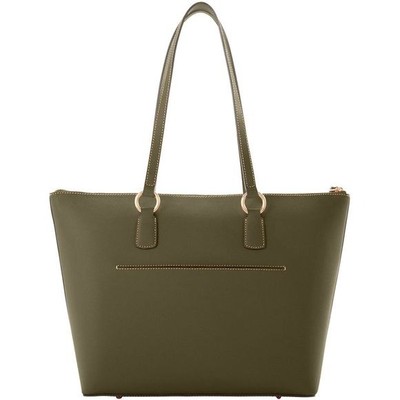 Dooney & Bourke Saffiano Wren Zip Top Tote - Olive