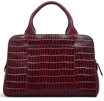 Radley London Eltham Mews Faux Croc Medium Zip Top Satchel - Burgundy
