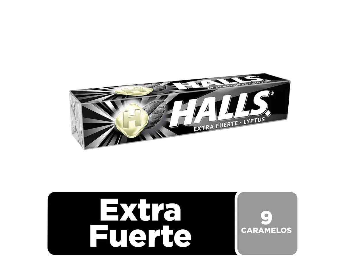 Halls Menta Extra Fuerte 9 Uds - 25g