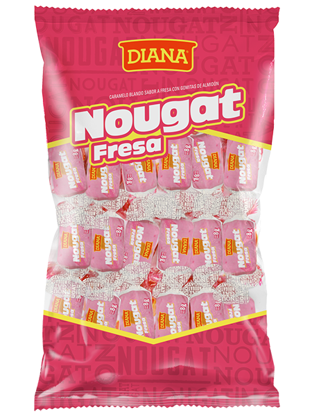 Dulce Diana Gond Nougat Fresa 24 Unidades - 191gr
