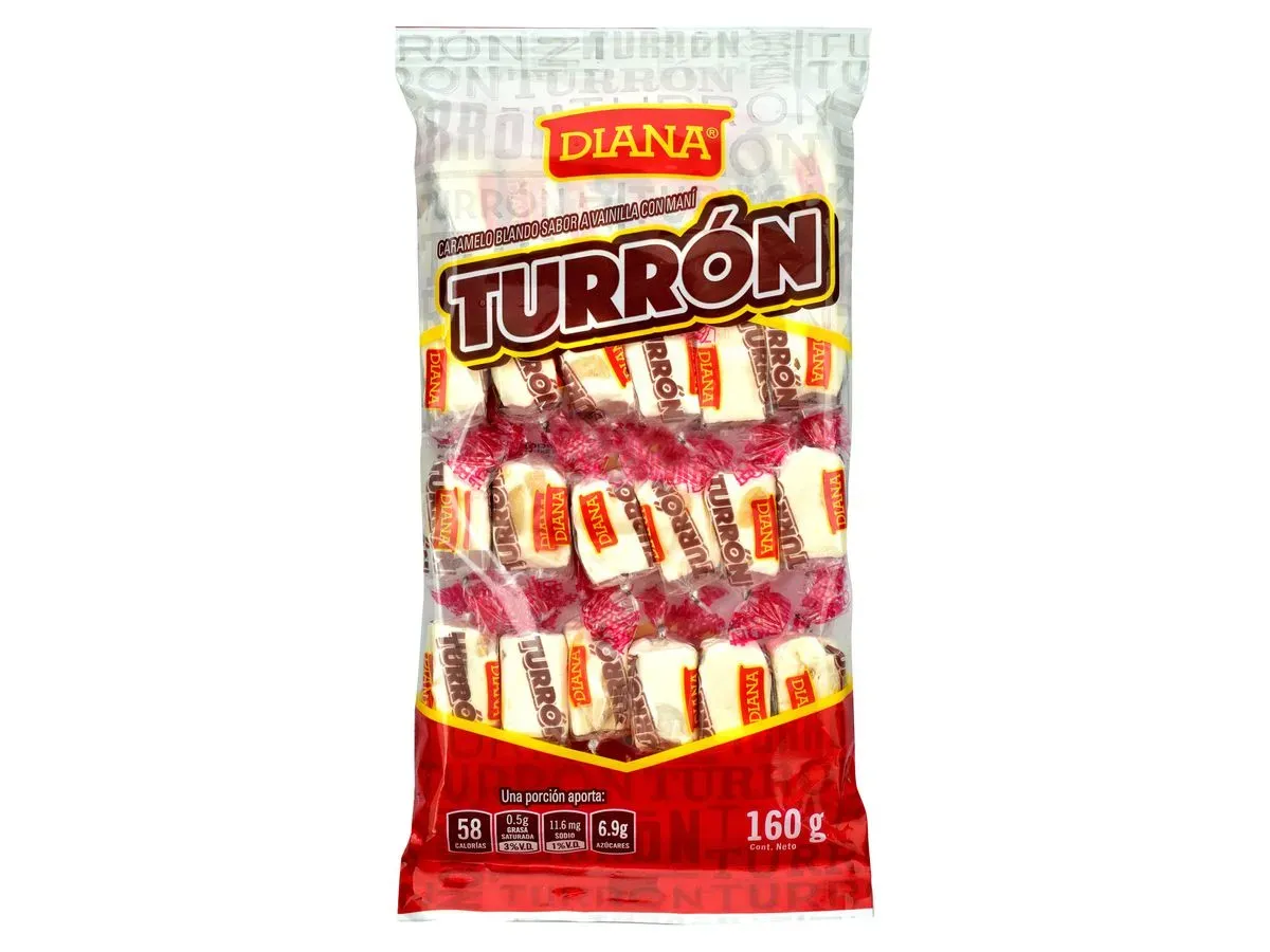 Turron Diana Gond Nougat Bolsa 24 Unidades - 160gr