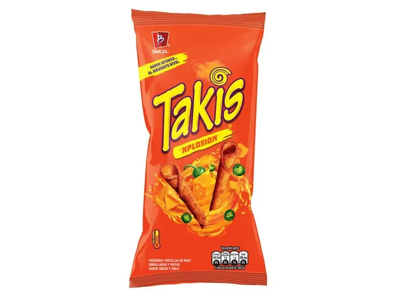 Tortillas De Maiz Takis Xplosion, Sabor Queso Y Chile - 56g
